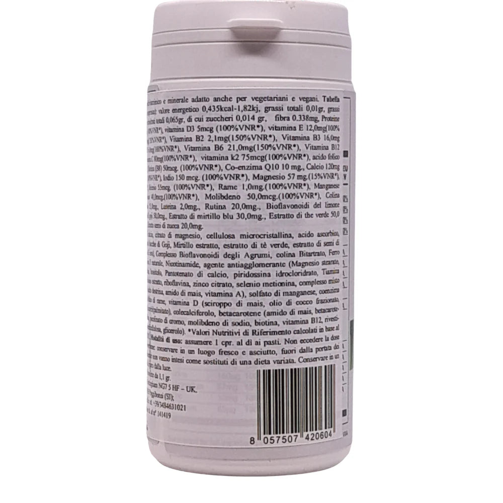 Multivitaminico minerale vegetale vegano, 60 cps.