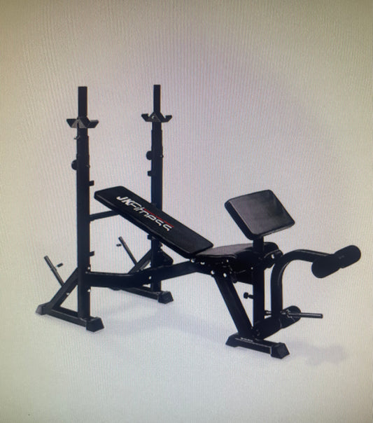 Panca porta bilanciere multifunz.